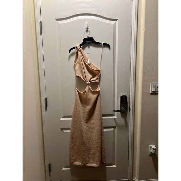 Line & Dot Elle Asymmetric KniT Knotted Midi-Dress NWT $124 - Picture 5 of 8